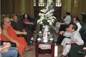 Học viện Phật giáo Việt Nam tại TpHCM long trọng tiếp đón Ngài vua sãi Venerable Visuddha (Miến Điện)