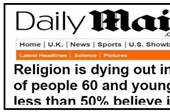 Tôn giáo đang chết dần tại Mỹ: Chỉ 18% người dưới 60 tuổi hoặc trẻ hơn đi nhà thờ, và dưới 50% tin có Chúa trời